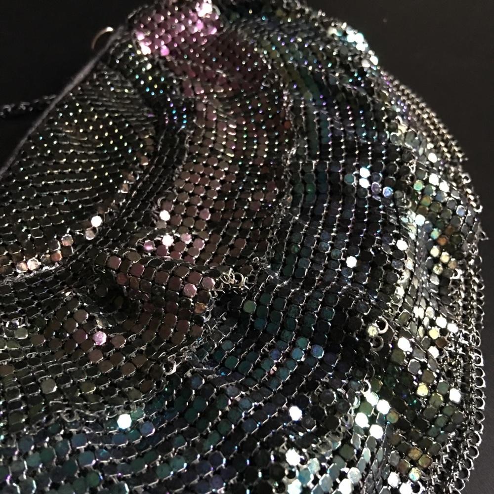 Accessorize, imported from UK, metallic mesh, multicolor, furta-cor shoulder bag